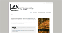 Desktop Screenshot of environmentalhumanities.org